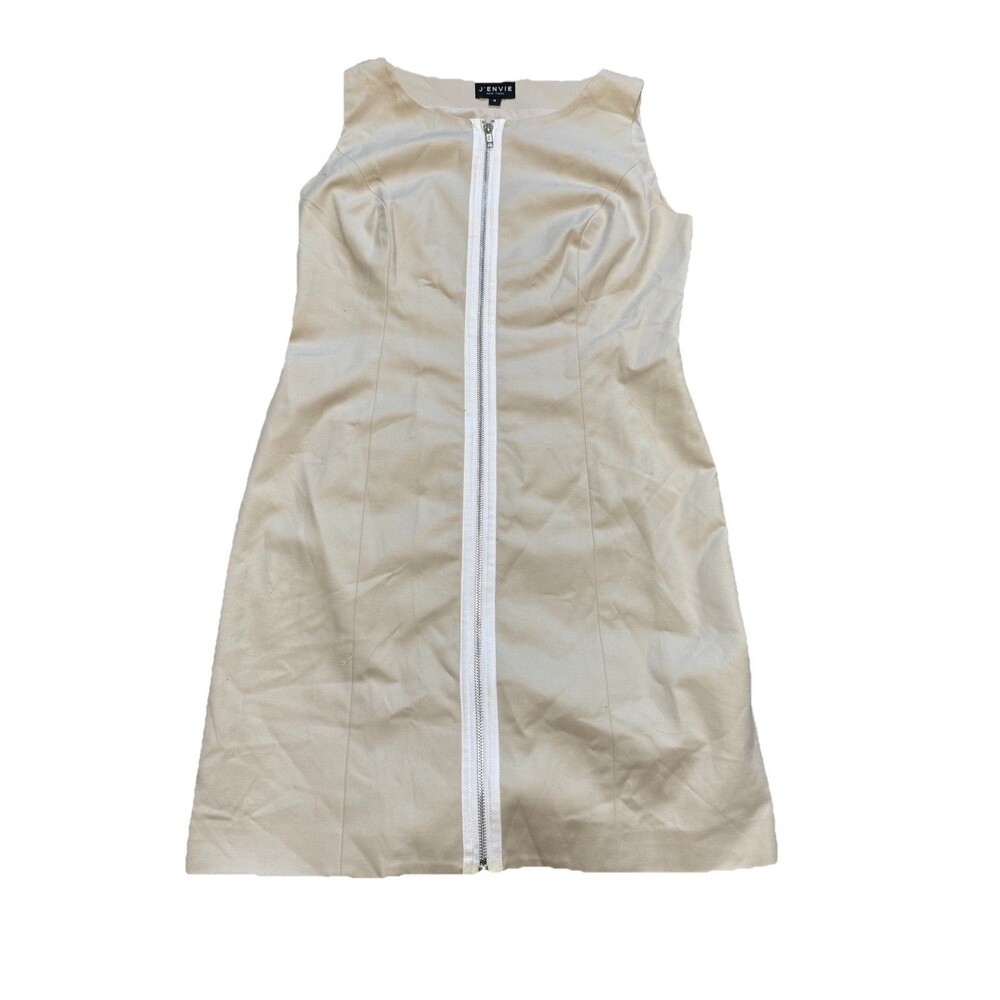 J Envie New York sleeveless sheath dress with front zipper